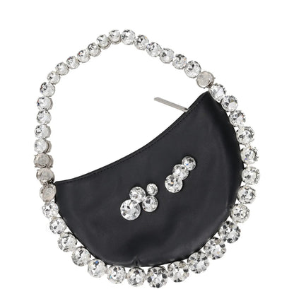 L'Alingi Womens Top Handle Bag Black Leather Silver Handle Size S RRP 700 — View 4