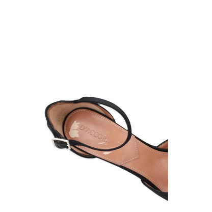 DACCORI Womens Black Satin Strappy Sandal Platform Pump 150 EU Size 38 RRP 950 — View 9
