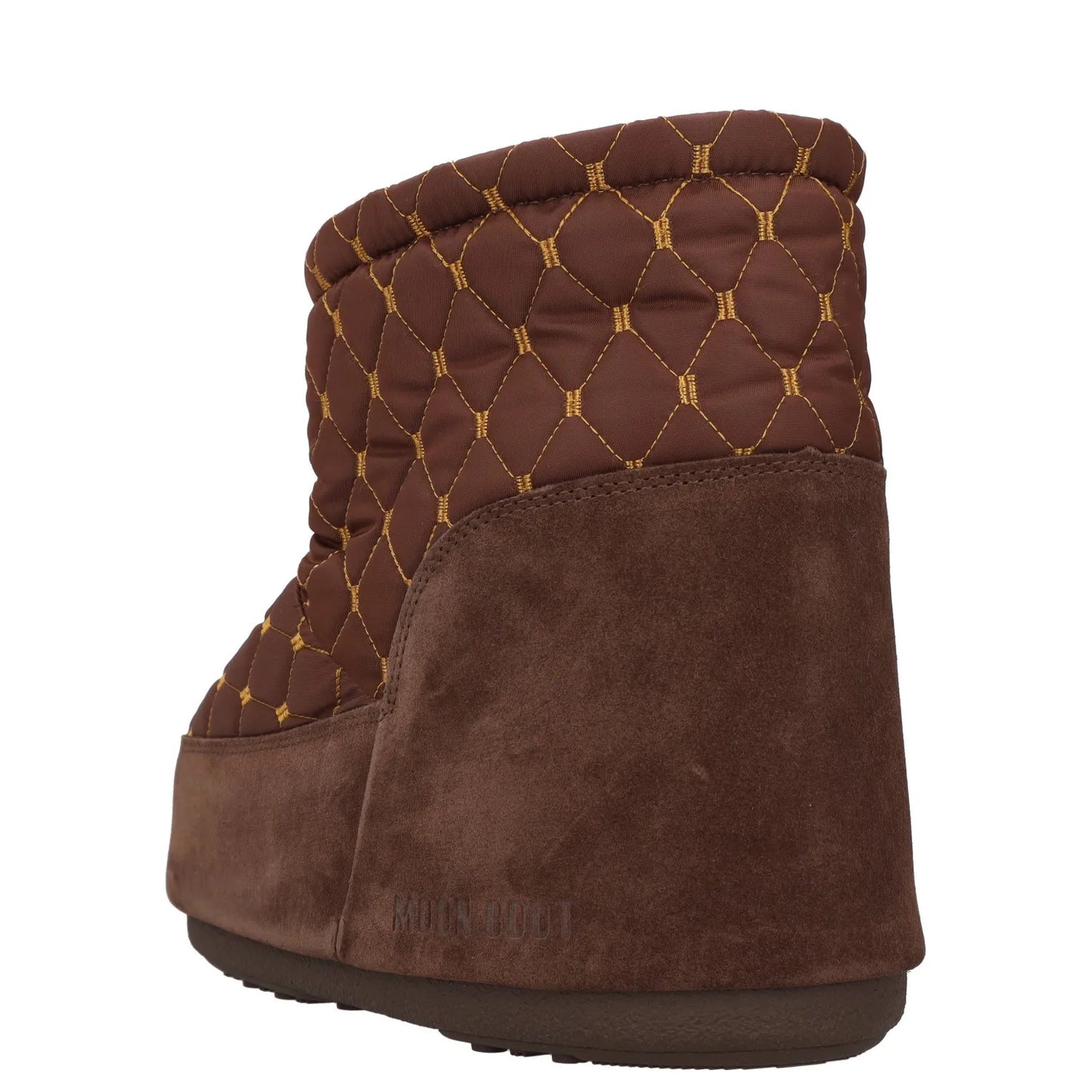 MOON BOOT Womens Icon Low Nolace Quilted Snow Boot Brown UK10.5-12 RRP 225 — View 5