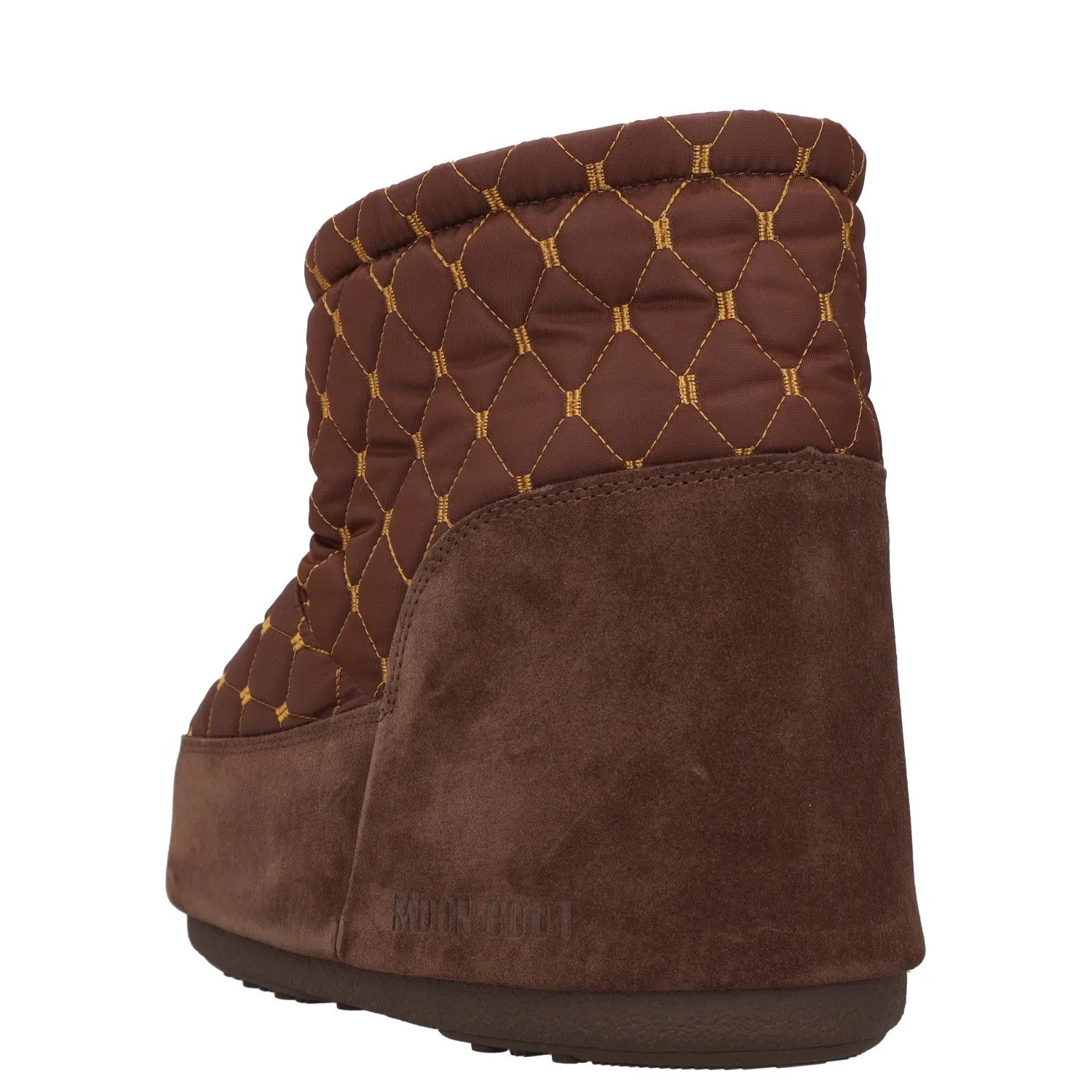 MOON BOOT Womens Icon Low Nolace Quilted Snow Boot Brown UK10.5-12 RRP 225 — View 5