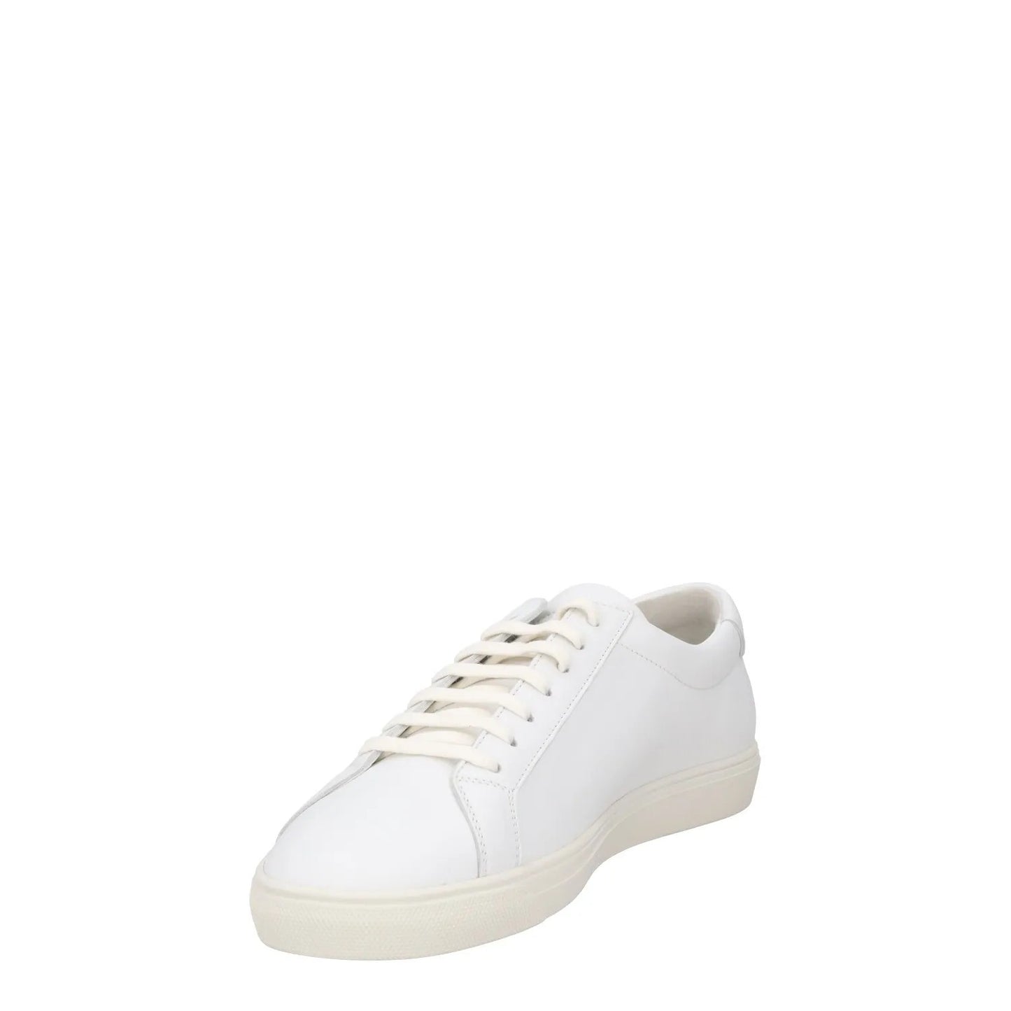SAINT LAURENT Womens Trainers White Leather Low Top Lace Up Sneakers UK 7 RRP555 — View 3