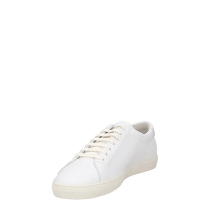 SAINT LAURENT Womens Trainers White Leather Low Top Lace Up Sneakers UK 7 RRP555 — View 3