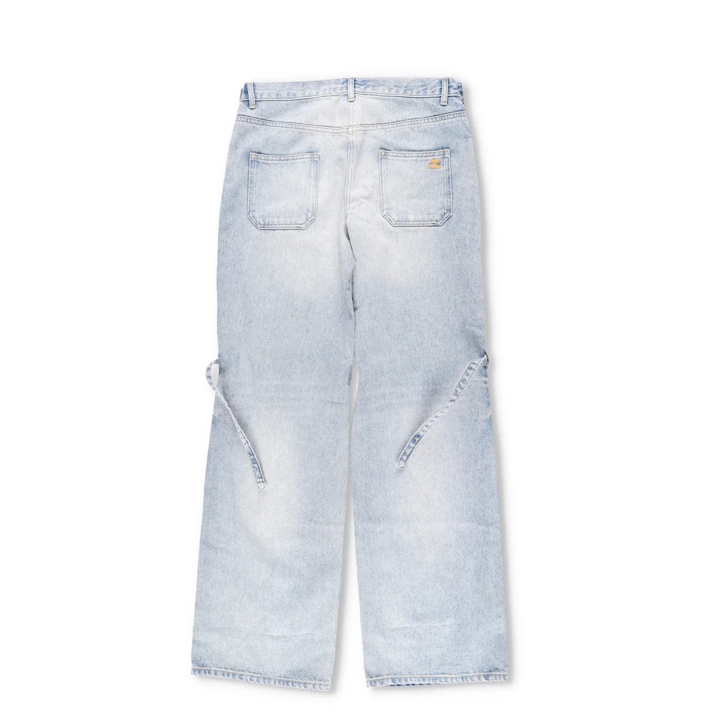 COURREGES Womens Sailor Blue Denim Baggy Pants Wide Leg Jeans Size 38 RRP 500 — View 7