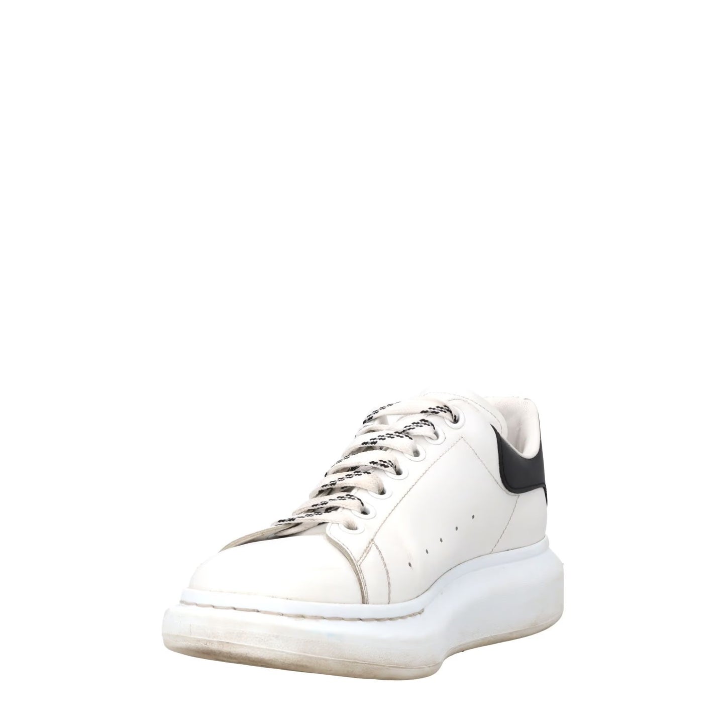 ALEXANDER MCQUEEN Mens Chunky Sneakers White Black Low Top Lace Up EU 42 RRP 450 — View 3