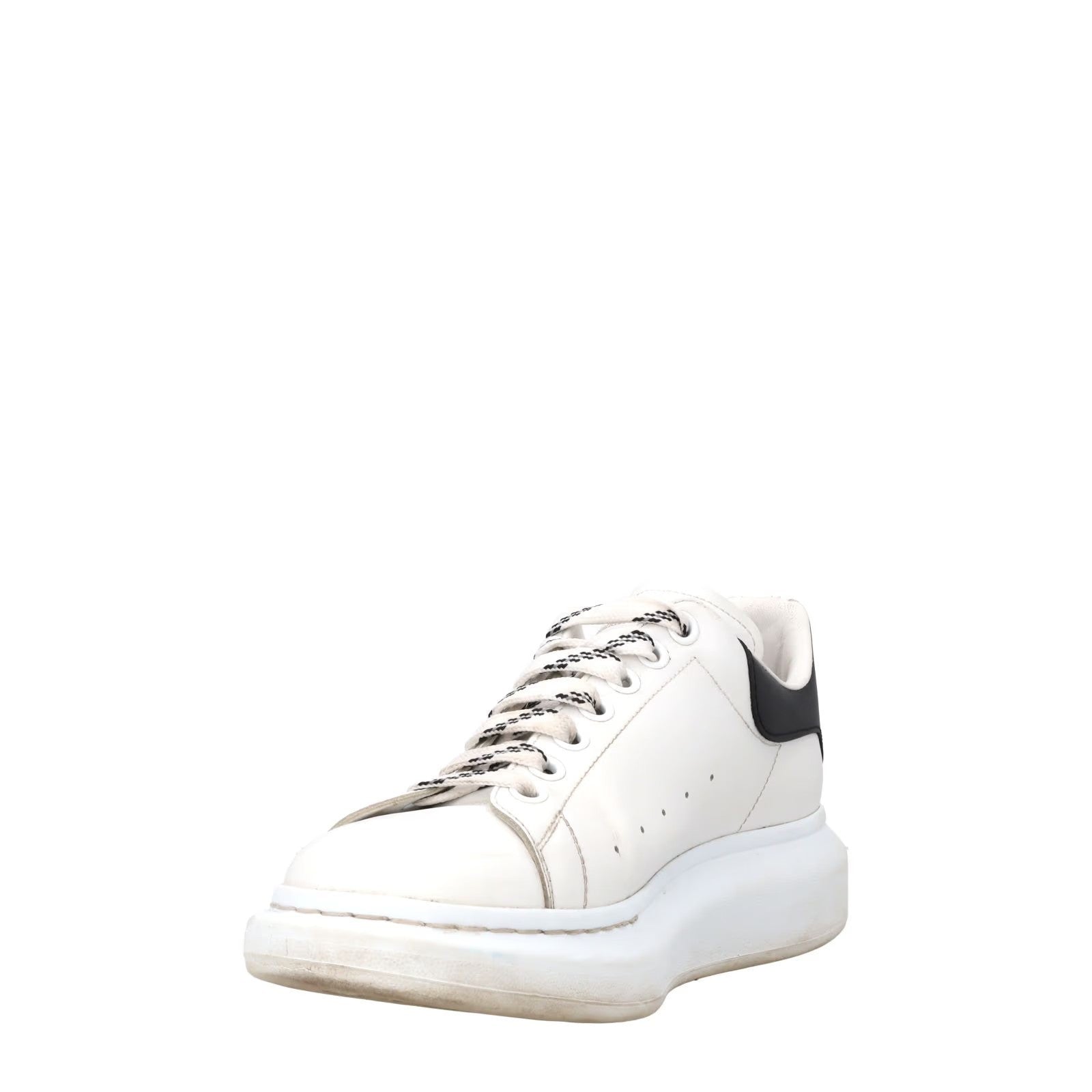 ALEXANDER MCQUEEN Mens Chunky Sneakers White Black Low Top Lace Up EU 42 RRP 450 — View 3