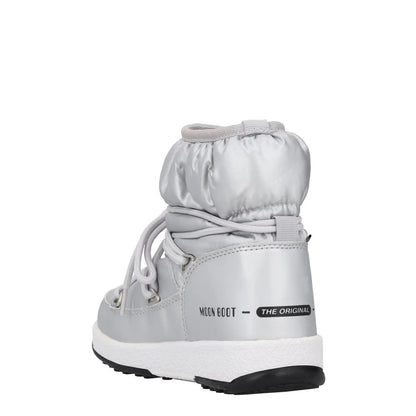 MOONBOOT Girls Ankle Snow Boots Silver Synthetic Lace Up UK 12.5 RRP 150 — View 5