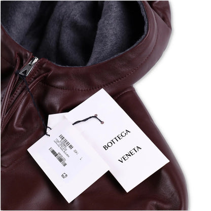 BOTTEGA VENETA Mens Nappa Wool Blouson Bomber Jacket Red Burgundy Size L RRP4900 — View 5