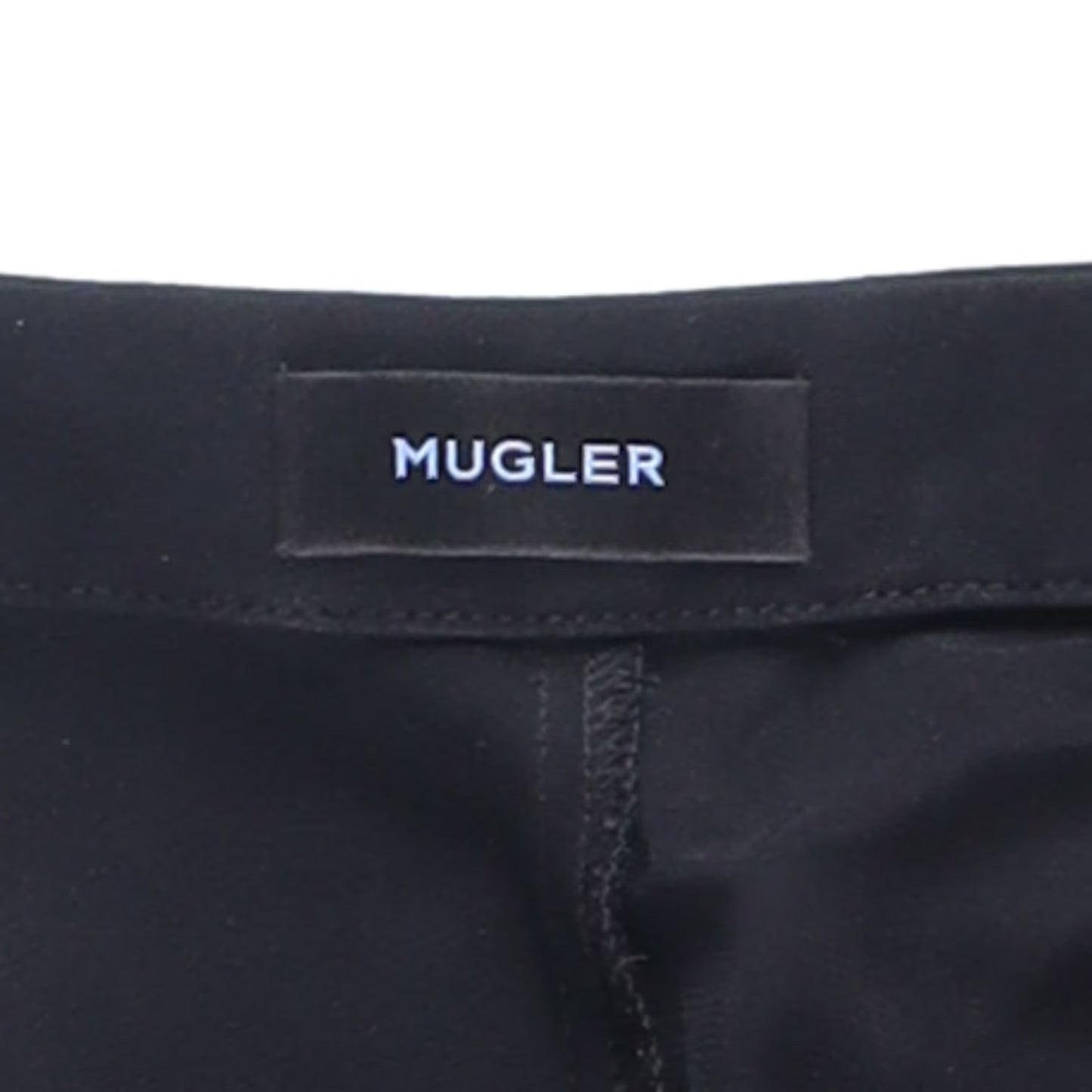 MUGLER Womens Trousers Flared Leg with Front Slits Black Size 36 RRP 770 — View 9