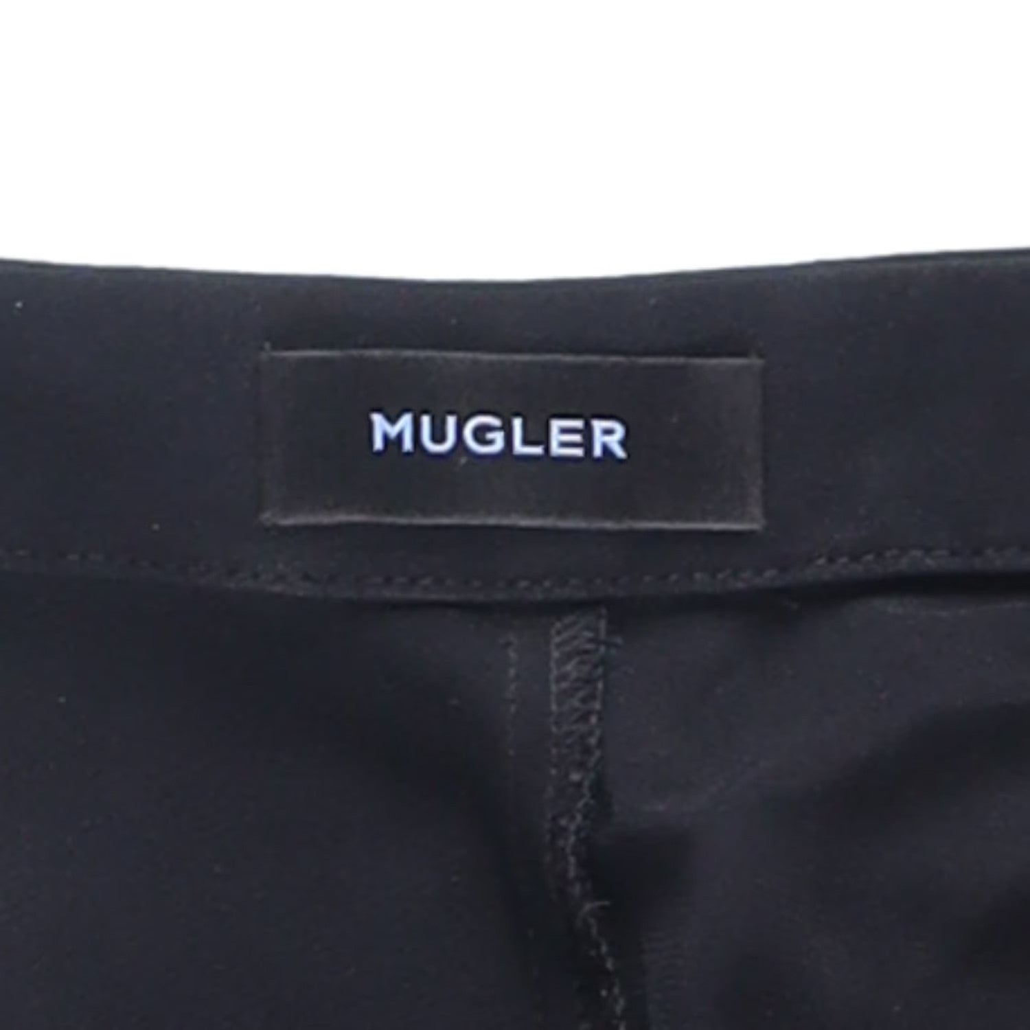 MUGLER Womens Trousers Flared Leg with Front Slits Black Size 36 RRP 770 — View 9