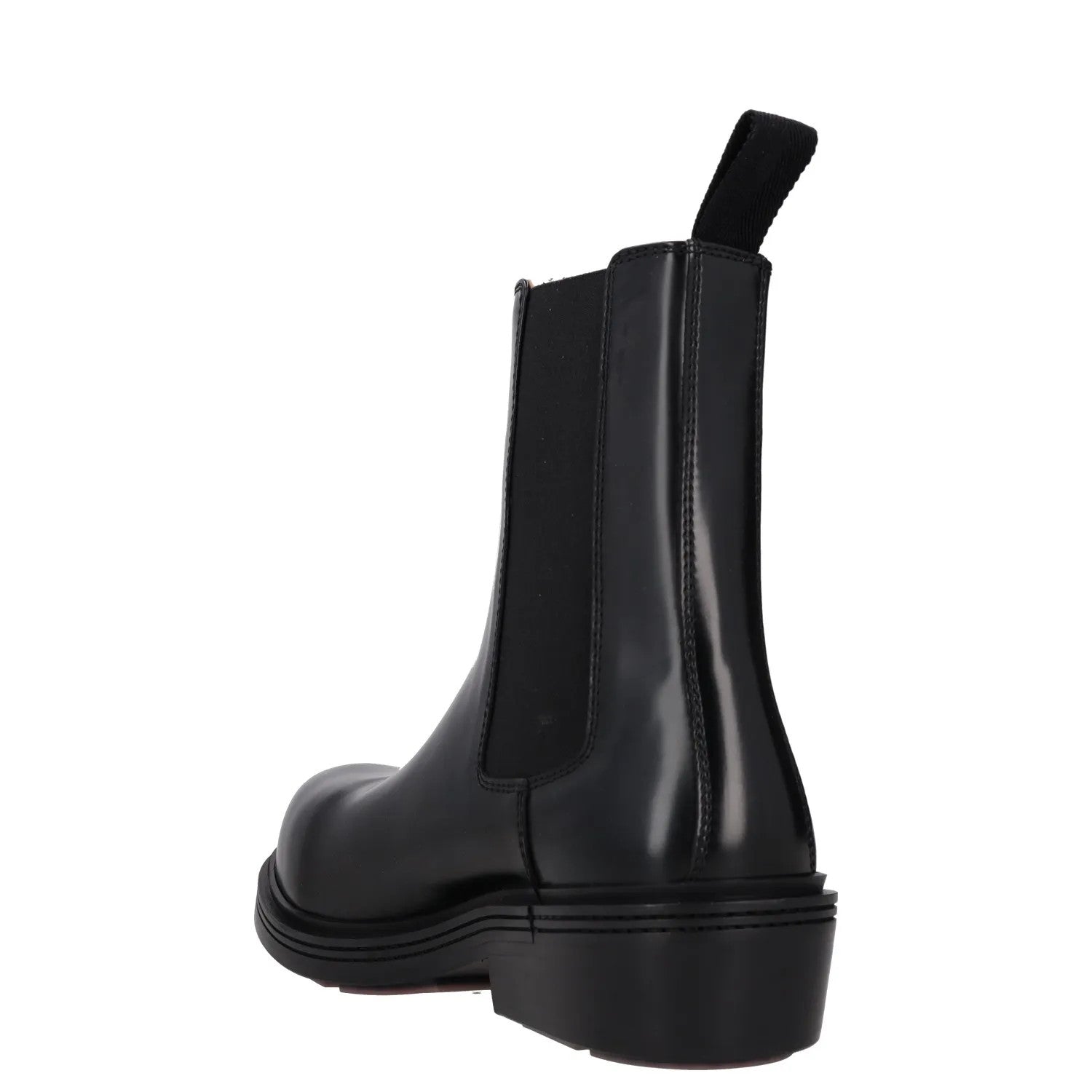 BOTTEGA VENETA Womens Chelsea Ankle Boot Vinyl Leather Black UK 8 RRP 1445 — View 5
