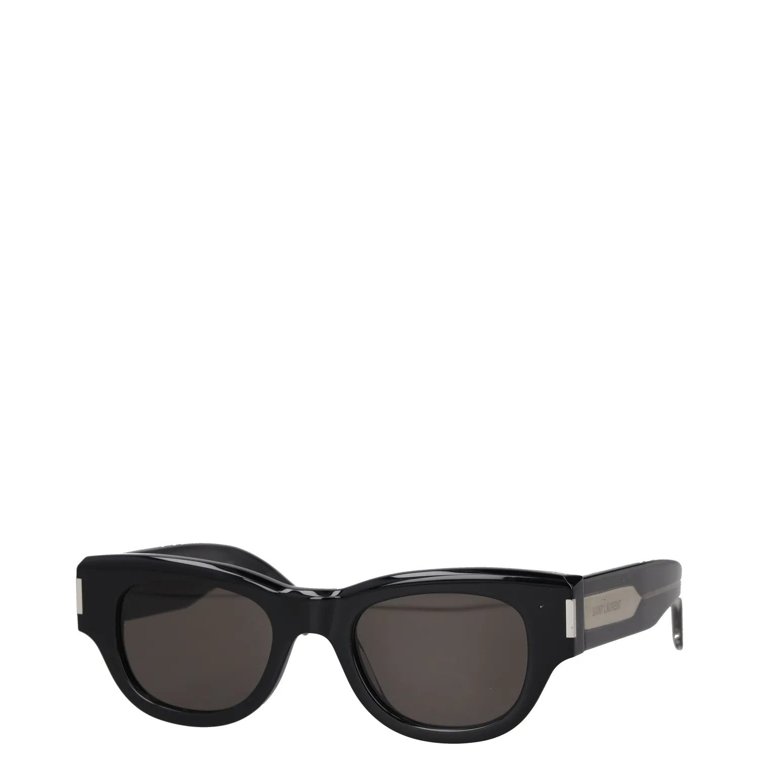 SAINT LAURENT Womens Square Sunglasses Black Acrylic Tinted Lens One Size RRP250 — View 2