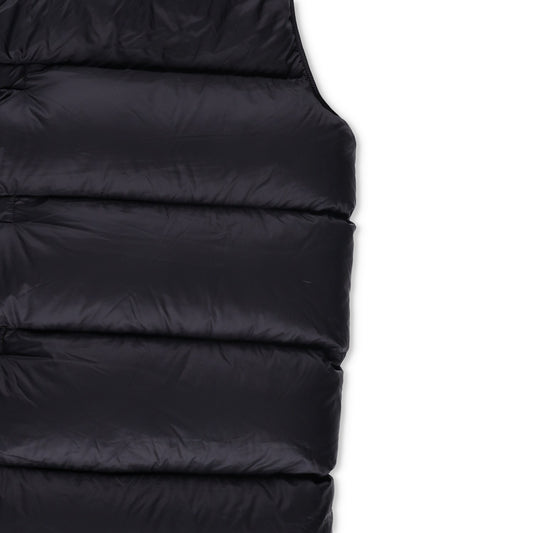 RICK OWENS Nylon Puffer Jacket Long Hooded Gilet Black Size EU 38 RRP1400 — View 2