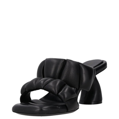 DRIES VAN NOTEN Womens Mid Banana Heel Double Strap Padded Mule Black UK7 RRP570 — View 3