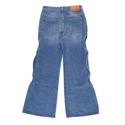 CHLOE Womens Chloe Trouser Denim Wide Leg Jeans Blue Relaxed Fit  28 RRP 762.4 — View 12