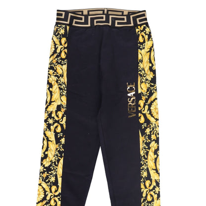 VERSACE KIDS Unisex Kids Fleece  Barocco Logo Print Track Pants 6 YRS RRP 225 — View 4