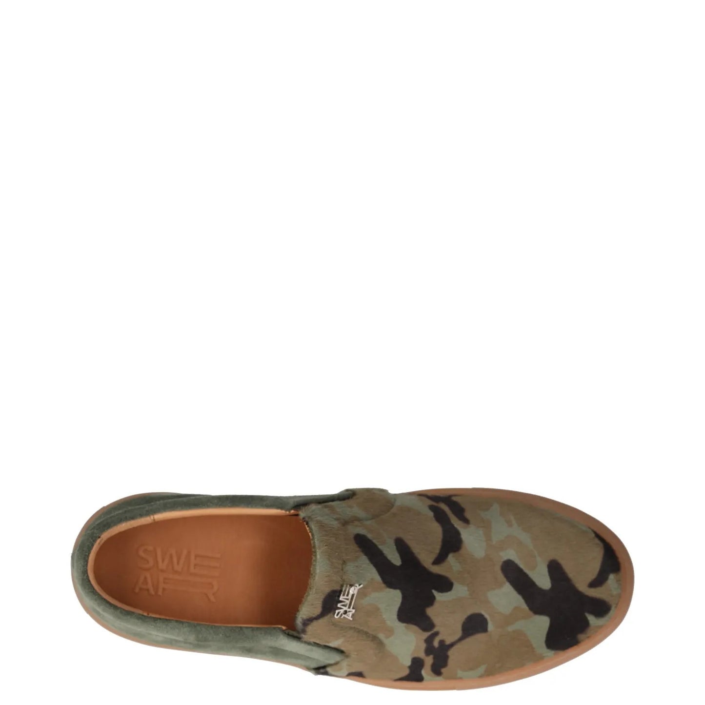 SWEAR Mens Trainer Green Multi Leather Low Top Slip On Flat Sneaker UK 8 RRP 250 — View 7
