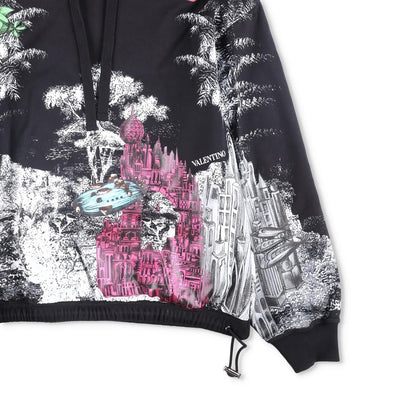 VALENTINO Unisex Adults Hoodie Cotton Multicoloured Graphic Size M RRP 650 — View 4