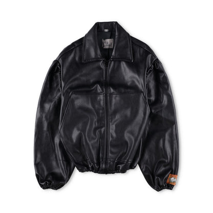 BORAMY VIGIEUR Faux Leather Full Zip Mens Biker Jacket Size Small RRP500