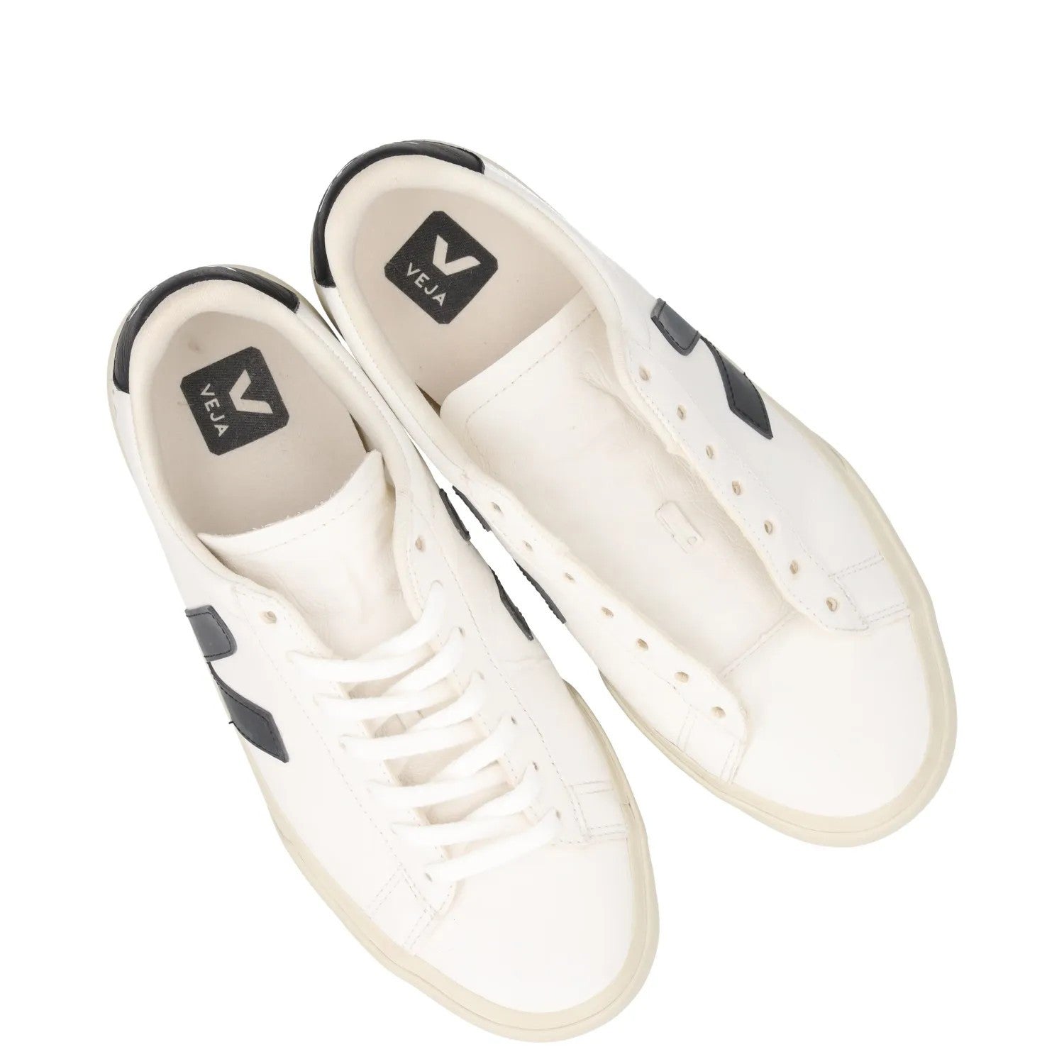 VEJA Womens Co Campo Sneakers White Black Trainer Low Top Lace Up UK 7 RRP 140 — View 8