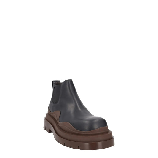 BOTTEGA VENETA Womens Chelsea Boots Slip On Black Brown Leather UK 9 RRP 990 — View 2