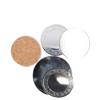 SOHO HOME Rochester Engraved Silver Coasters Set Of 4 Metallic One Size RRP 125 — View 7