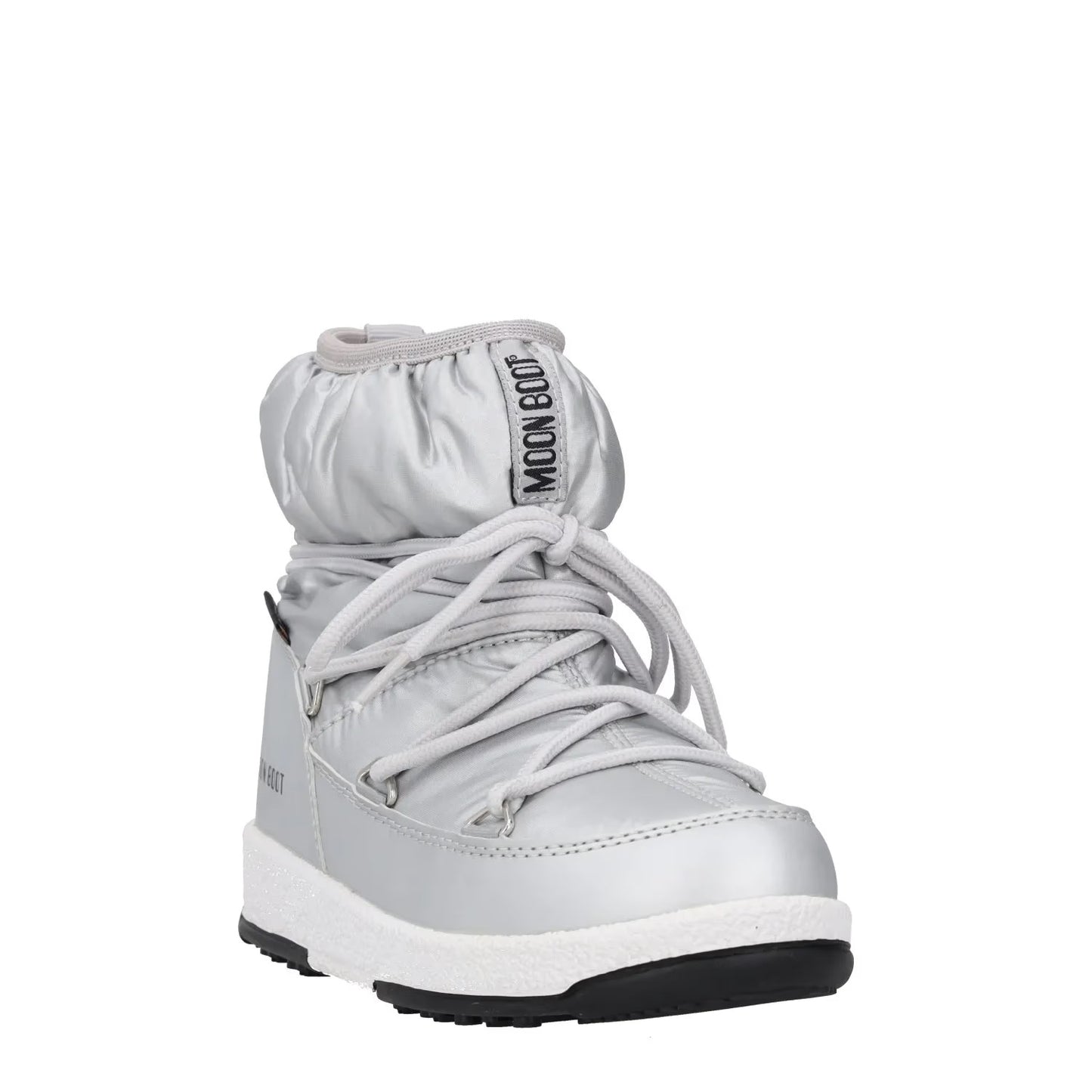 MOONBOOT Girls Ankle Snow Boots Silver Synthetic Lace Up UK 12.5 RRP 150 — View 2