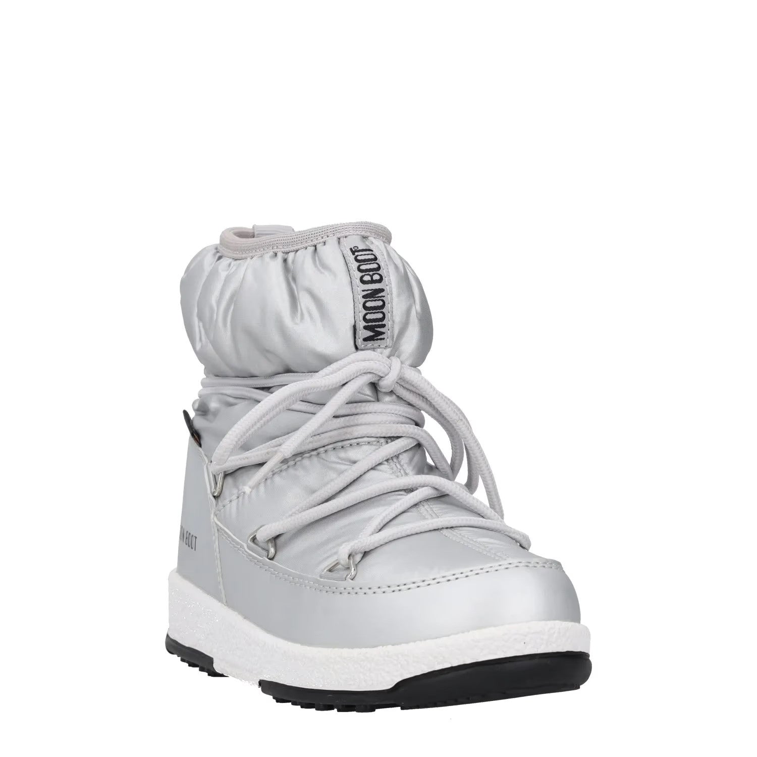 MOONBOOT Girls Ankle Snow Boots Silver Synthetic Lace Up UK 12.5 RRP 150 — View 2
