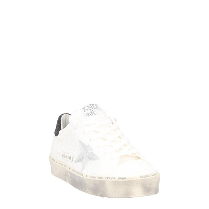 GOLDEN GOOSE Womens Trainers White Black Leather Low Top Lace Up UK 4 RRP 485 — View 2