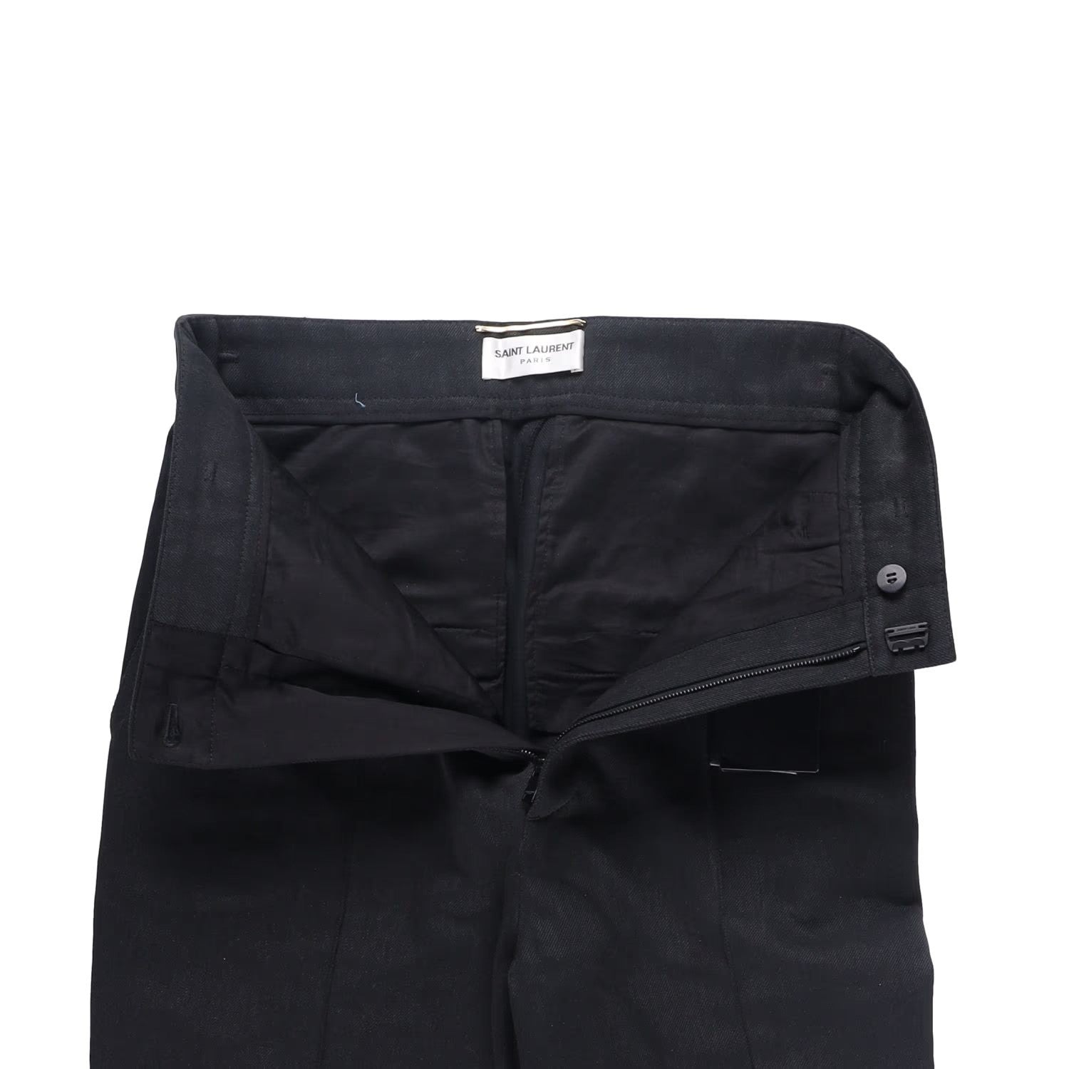 SAINT LAURENT Womens Jeans Straight Leg High Waist Denim Black 40 RRP 660 — View 10