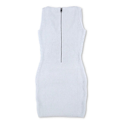 AYA MUSE Womens Belu Dress Mini Scoop Neck Sky Melt Blue Sleeveless L RRP 605 — View 8