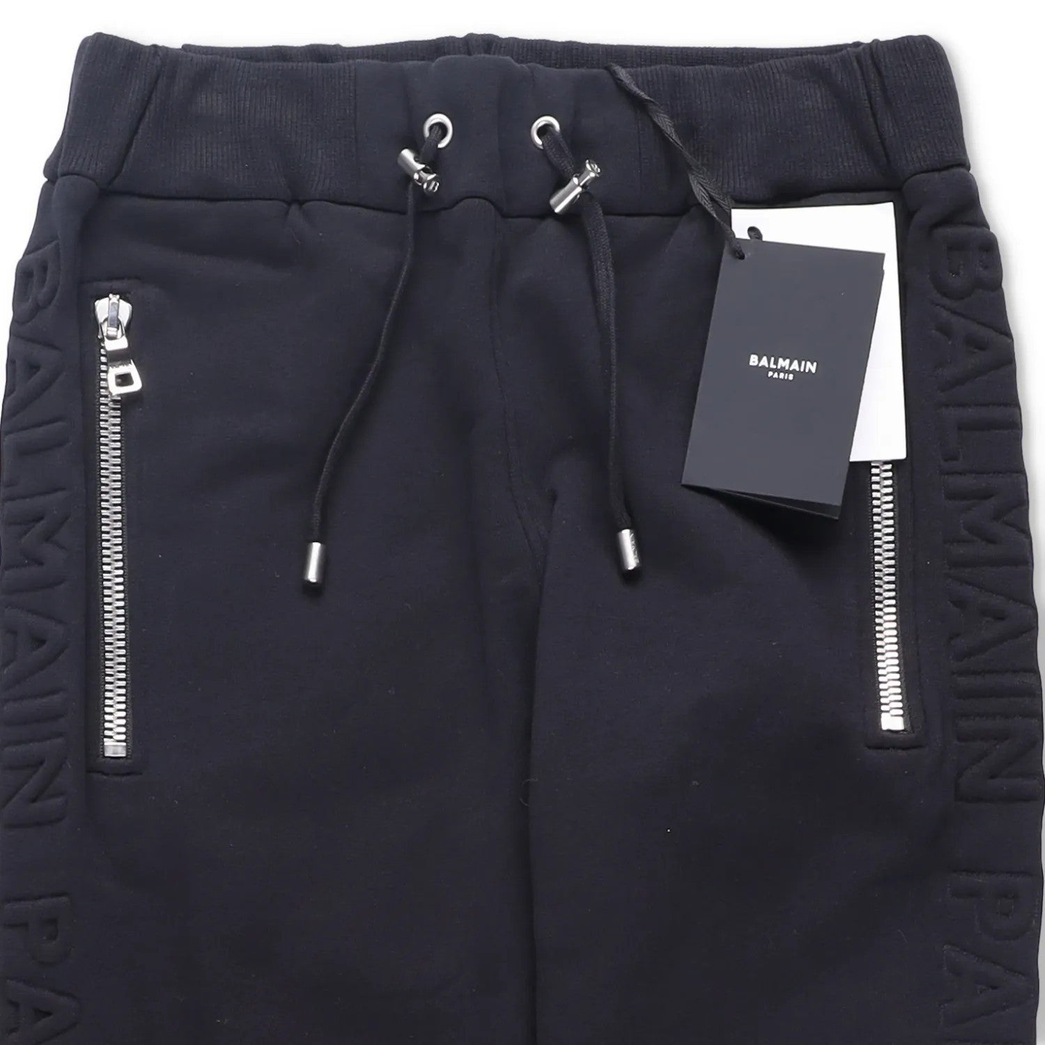 BALMAIN Mens Joggers Cotton Black Cuffed Elastic Drawstring Waist Size XS RRP425 — View 6