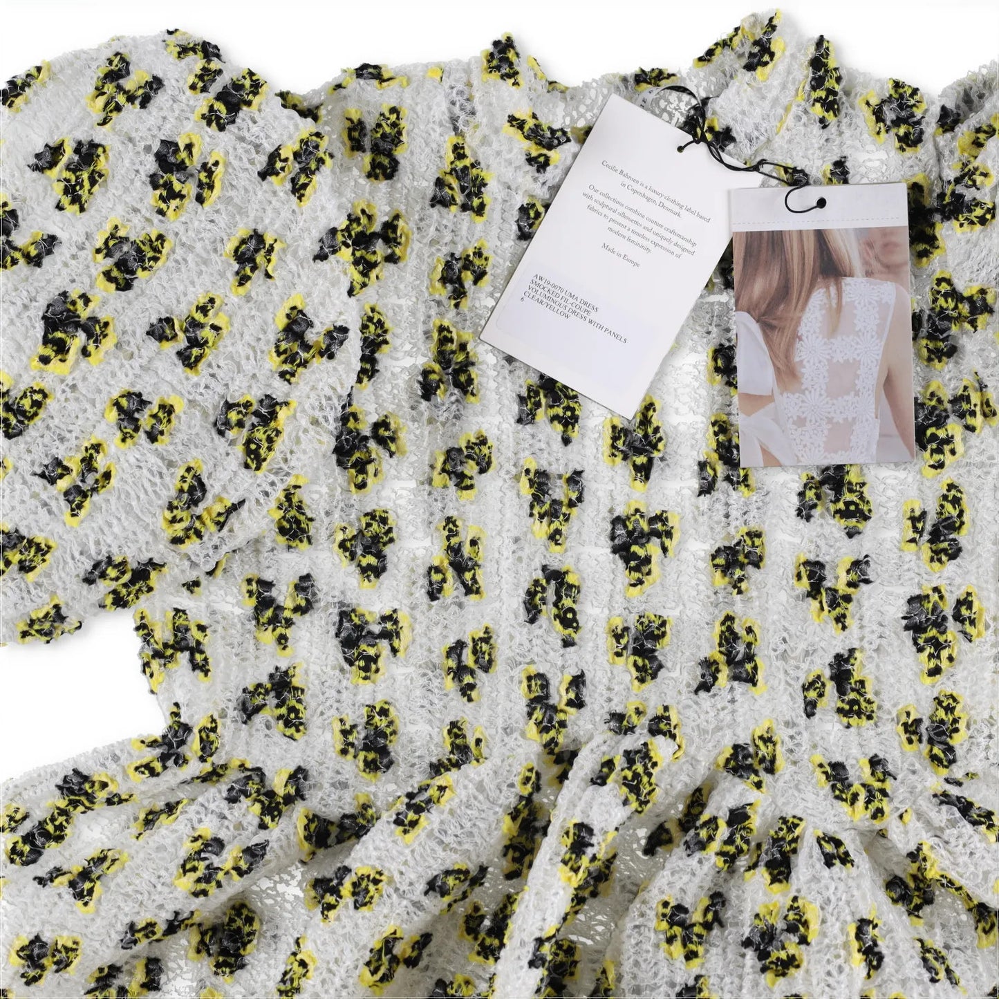 CECILE BAHNSEN Womens Dress 3/4 Puff Sleeves Floral Pattern Size 6 RRP 1735 — View 9