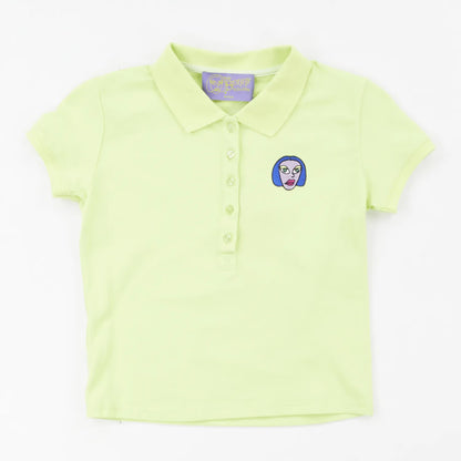 I'm Sorry by Petra Collins SSENSE Exclusive Shrunken Polo Lime Size M RRP 100