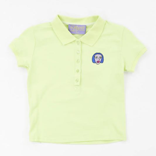 I'm Sorry by Petra Collins SSENSE Exclusive Shrunken Polo Lime Size M RRP 100