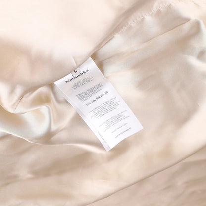 NANUSHKA Women Keano Trench Coat Button Up Leather Beige Neutrals Size L RRP1475 — View 11
