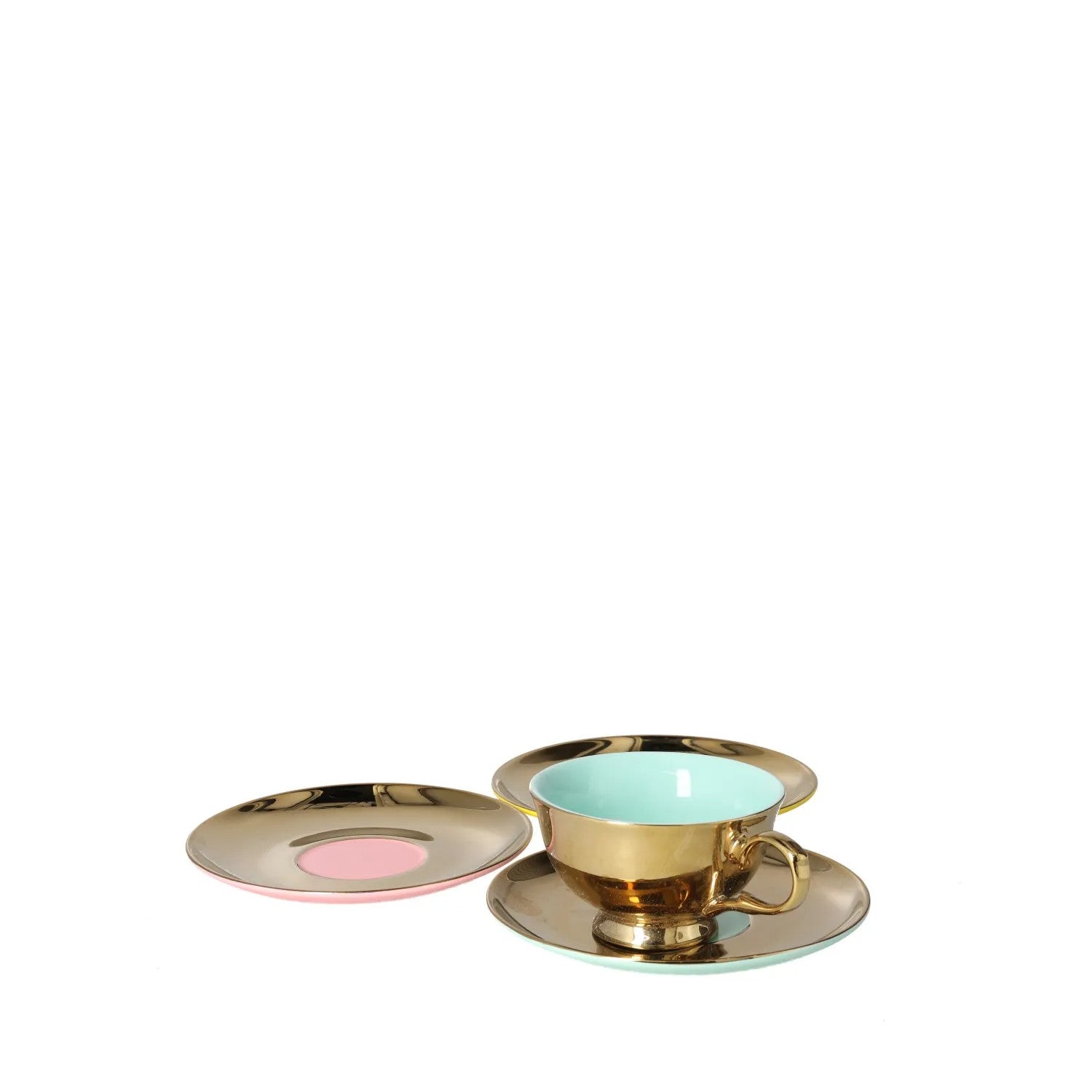 POLS POTTEN Legacy Gold Teaset Teacups and Saucers Metallic OS RRP 115 — View 5