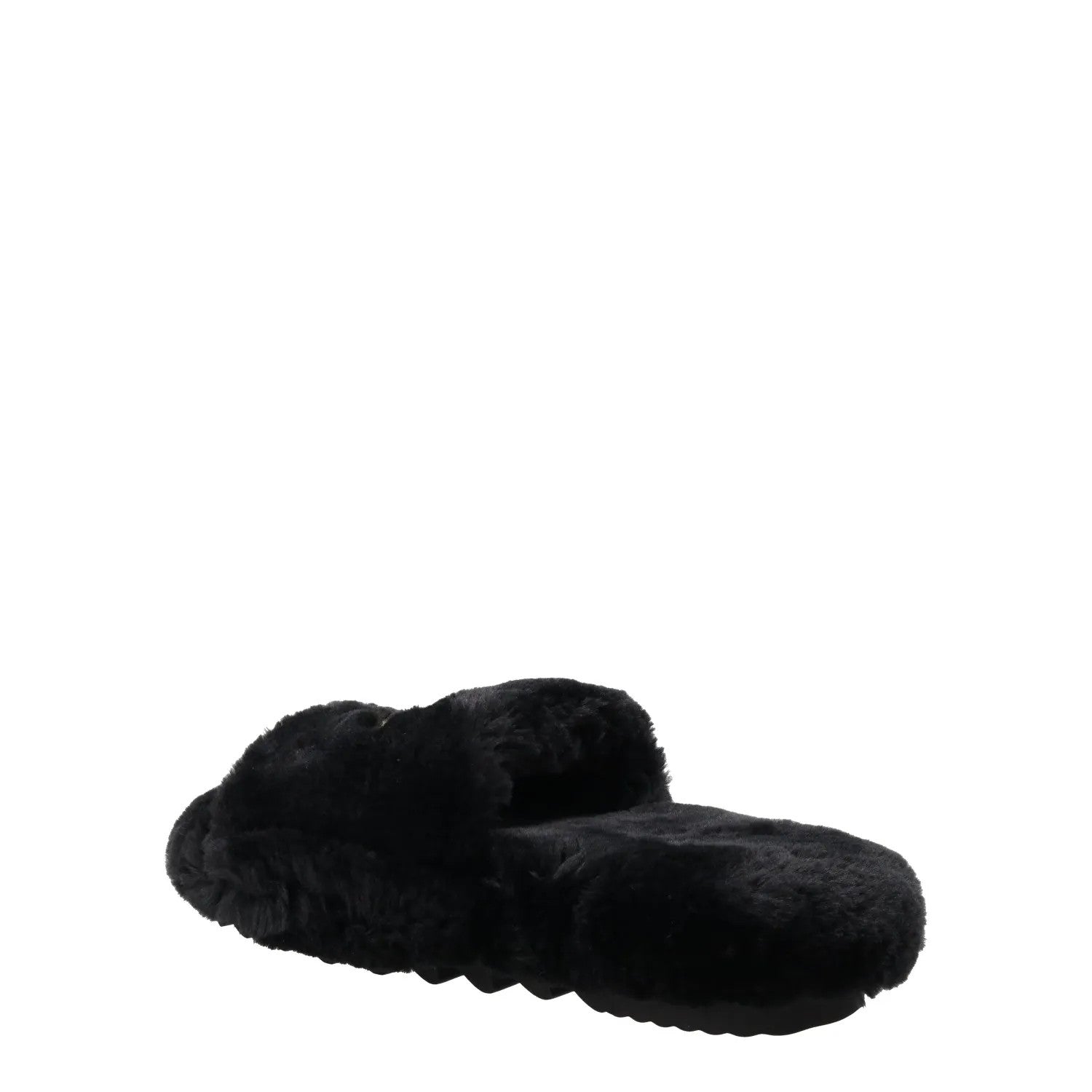 SACAI Womens Hotel Slippers Synthetic Casual Black Faux Fur EU 36 RRP 460 — View 6