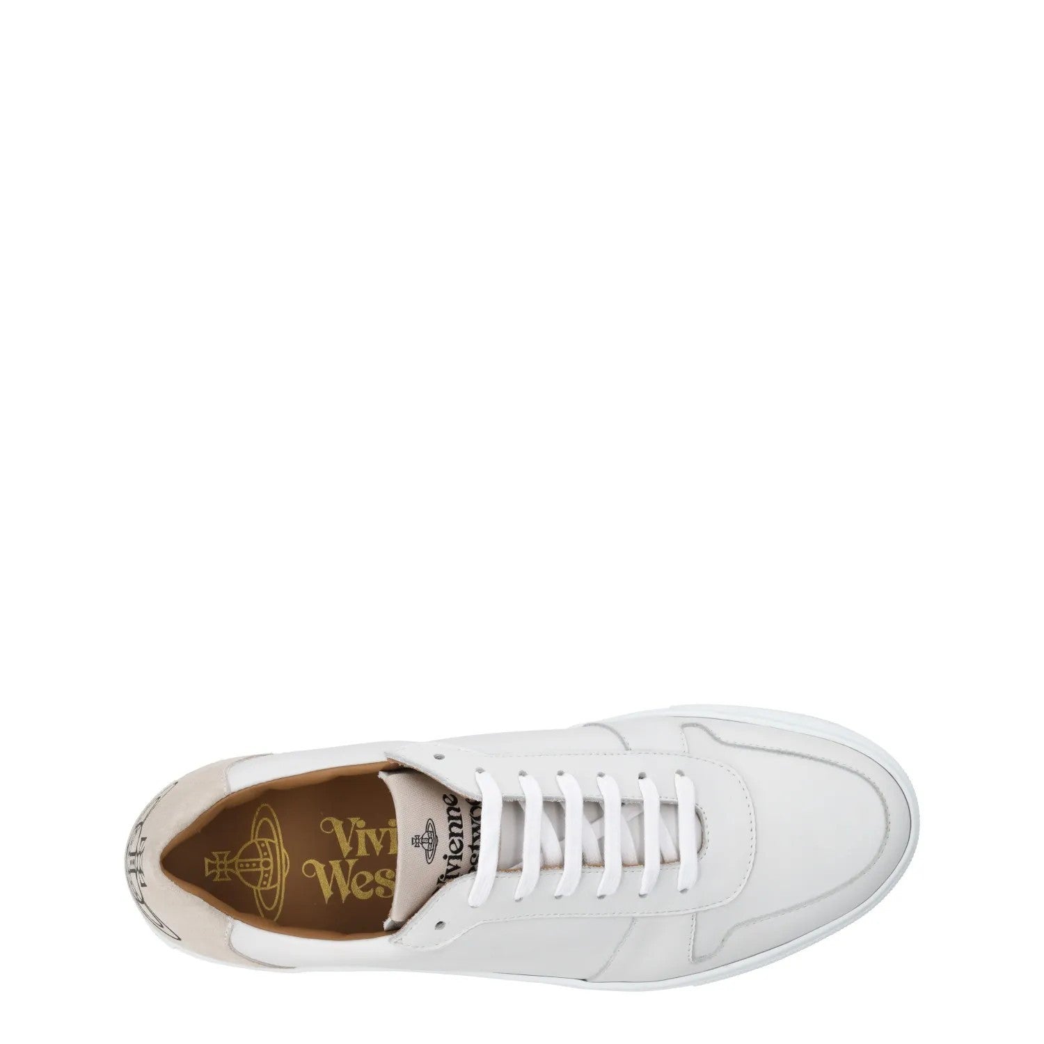 VIVIENNE WESTWOOD Womens Sneaker Leather White Comfort Low Top Laced UK 8 RRP365 — View 7