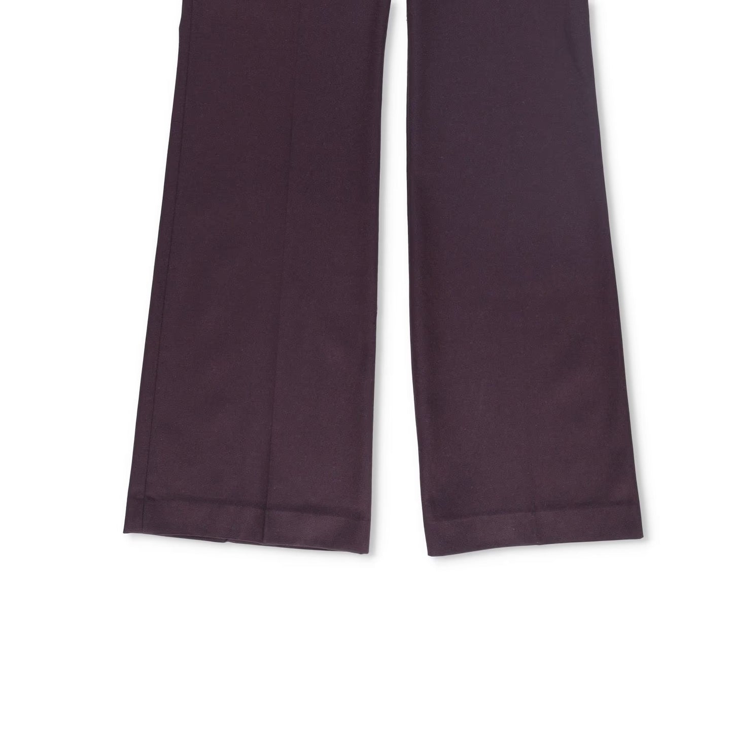 FRANKIE SHOP Womens Lyra Flared Pants Purple Flat Front Zipped Size S RRP 212.1 — View 4