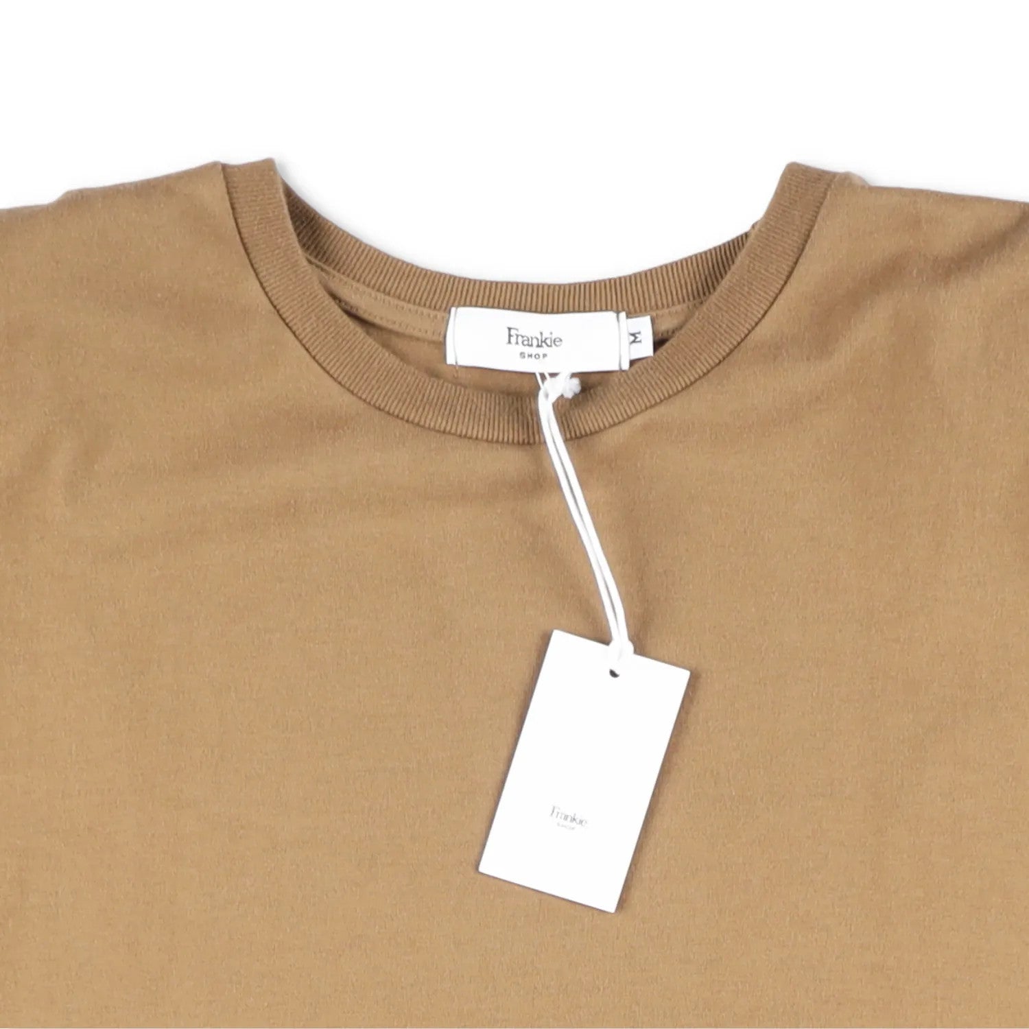 FRANKIE SHOP Mens T-Shirt Beige Crew Neck Short Sleeve Cotton Size M RRP 125 — View 6