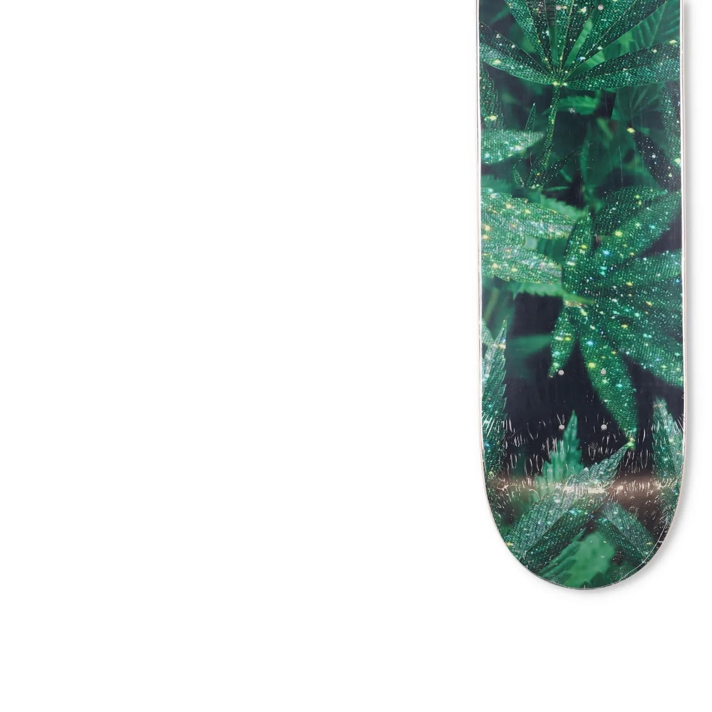 SARA SHAKEEL Skateboard Deck Wood Printed Design Green Black Size 8 RRP 150 — View 3