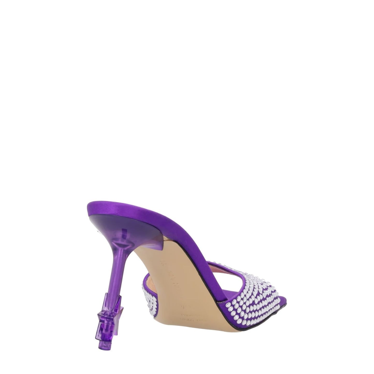 MACH & MACH Womens Square Toe Purple Leather Slip On Heels Embell. UK 6.5 RRP895 — View 6