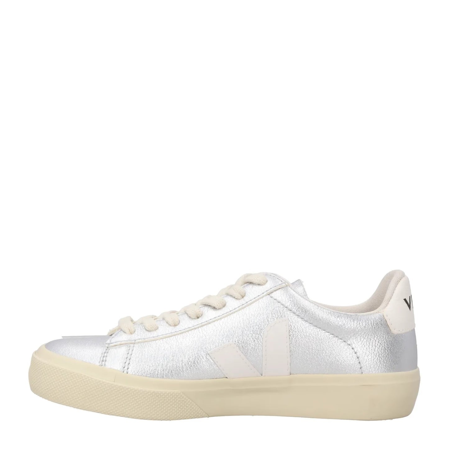 Veja Womens Campo Silver Metallic Sneakers Low Top Lace Up UK 10 RRP 119 — View 4