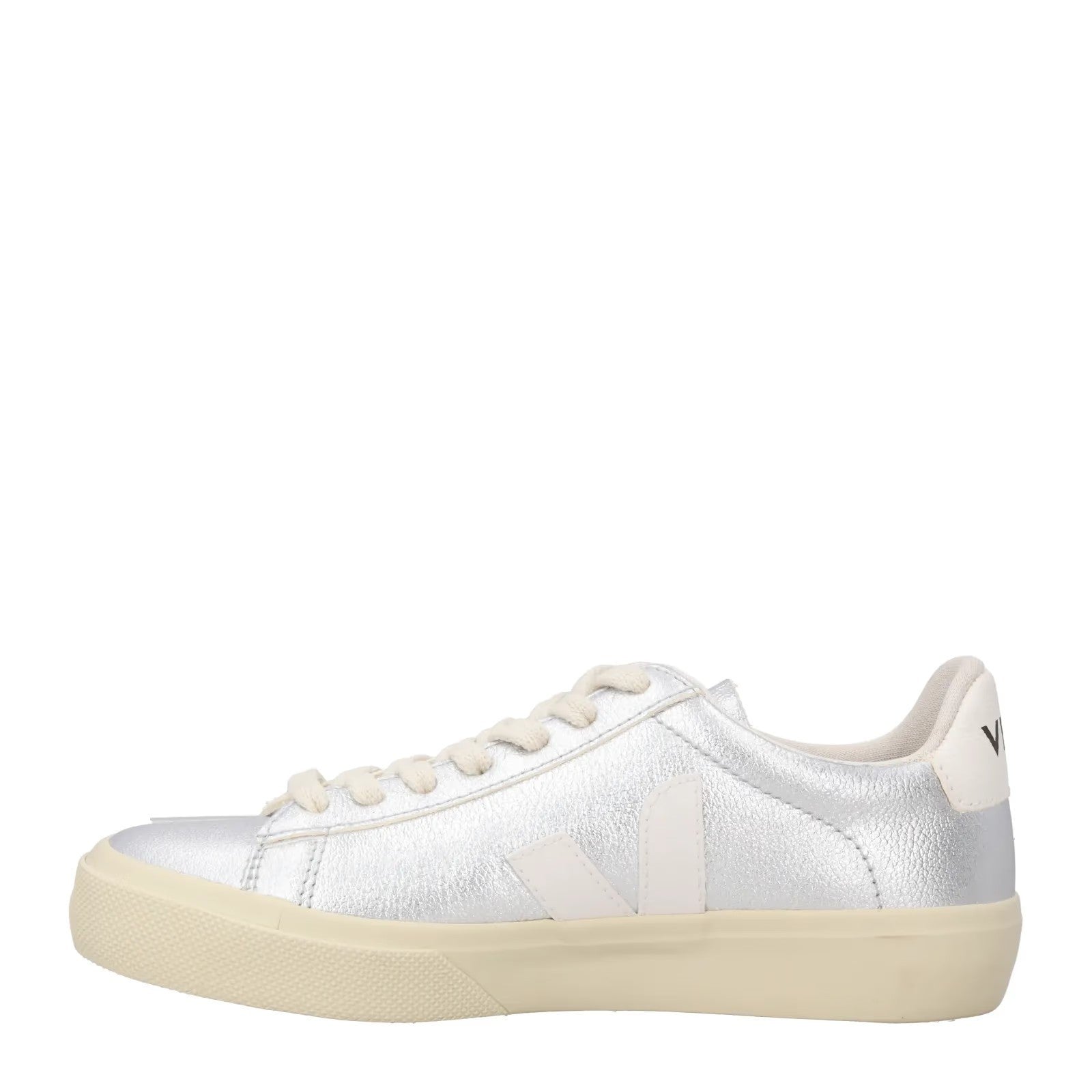 Veja Womens Campo Silver Metallic Sneakers Low Top Lace Up UK 10 RRP 119 — View 4