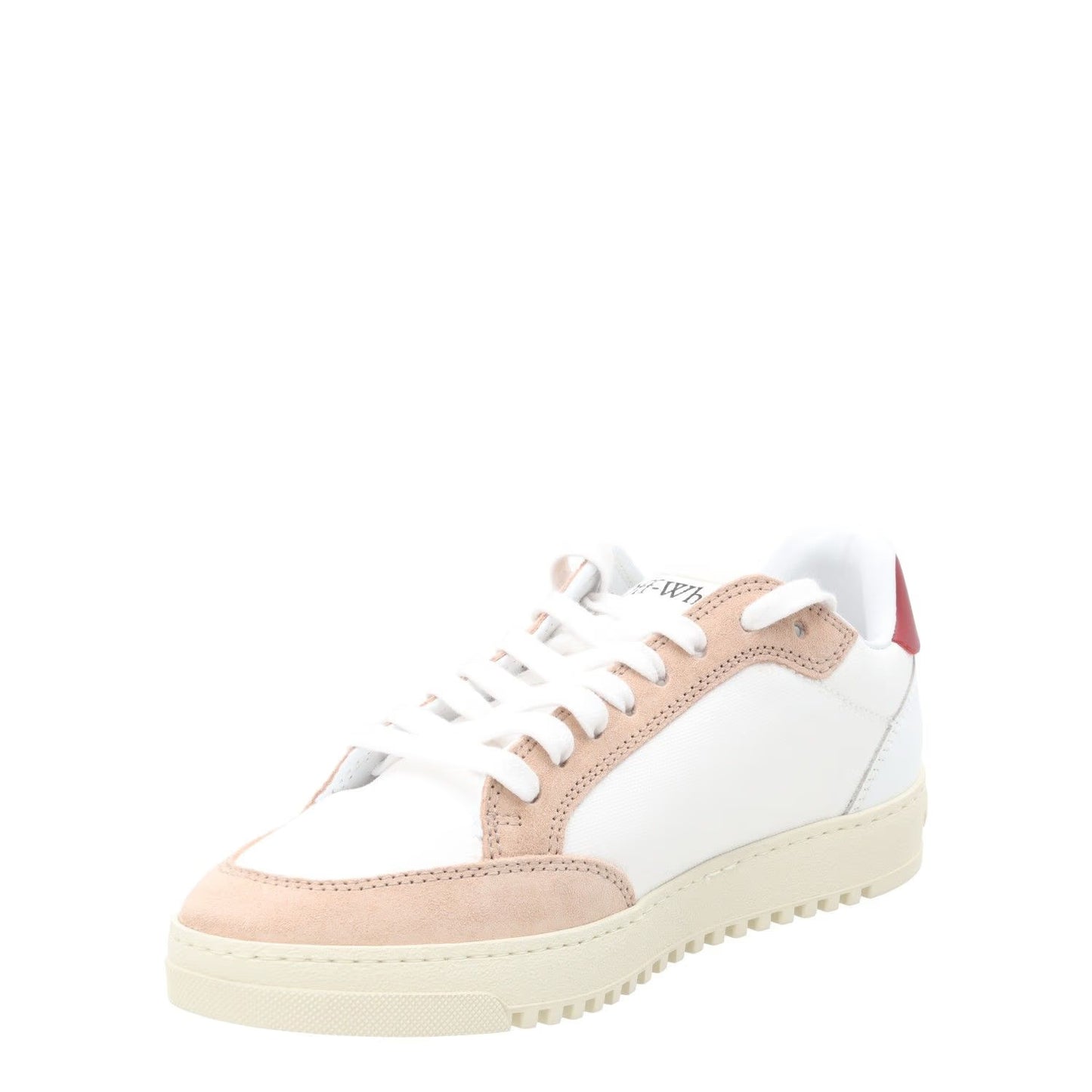 OFF WHITE Womens 5.0 Sneakers Leather Low Tops White Red Lace Up EU 39 RRP 450 — View 4