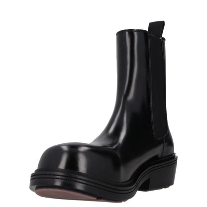 BOTTEGA VENETA Womens Chelsea Ankle Boot Vinyl Leather Black UK 4 RRP 1445 — View 3