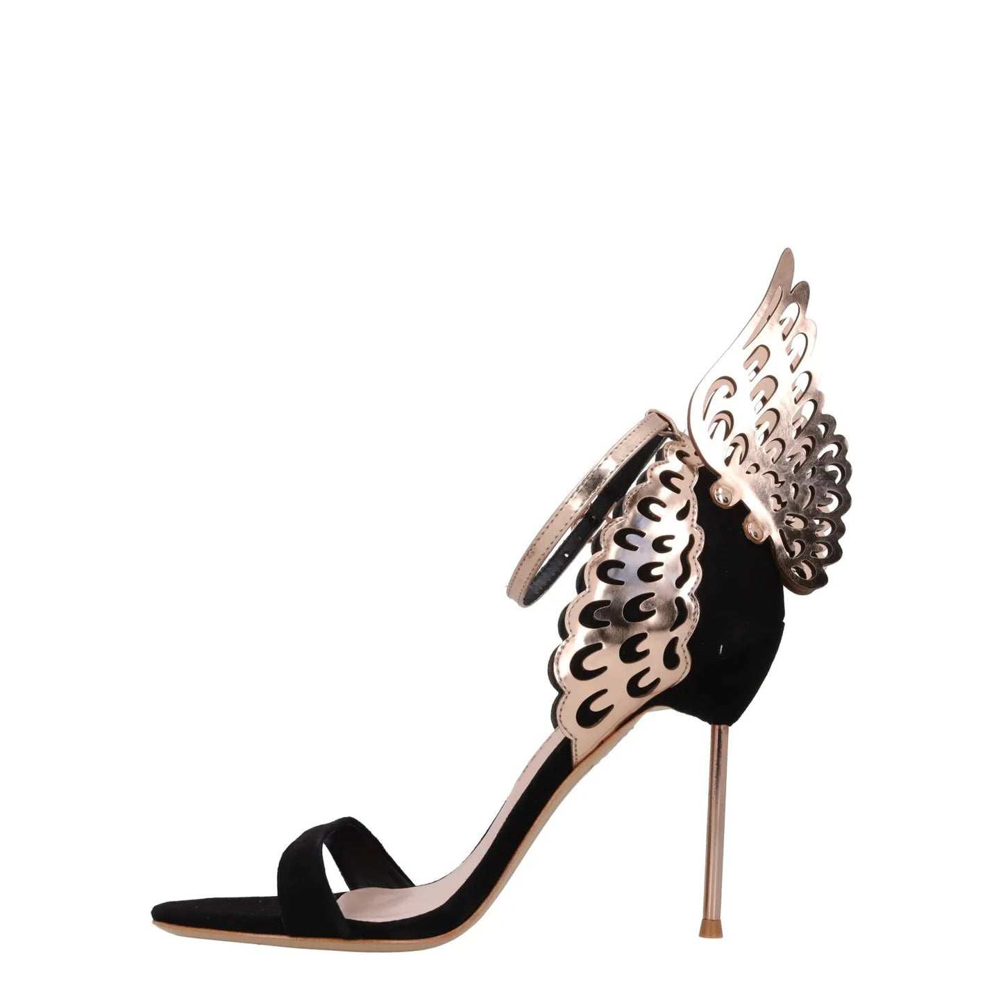 SOPHIA WEBSTER Womens Evangeline Sandal Suede Leather Black Heel UK 7.5 RRP580 — View 4