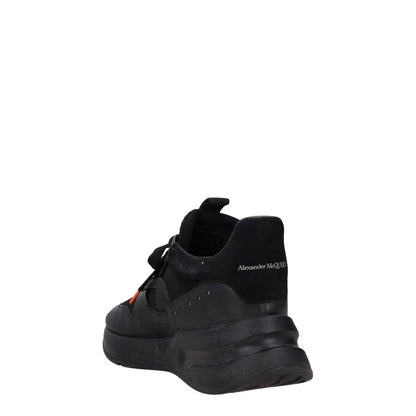 ALEXANDER MCQUEEN Mens Trainers Black Leather Mid Top Lace Up UK 7 RRP 590 — View 5
