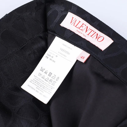 VALENTINO Mens Bermuda Shorts Silk Jacquard Toile Iconograph Black 48 RRP 1290 — View 9
