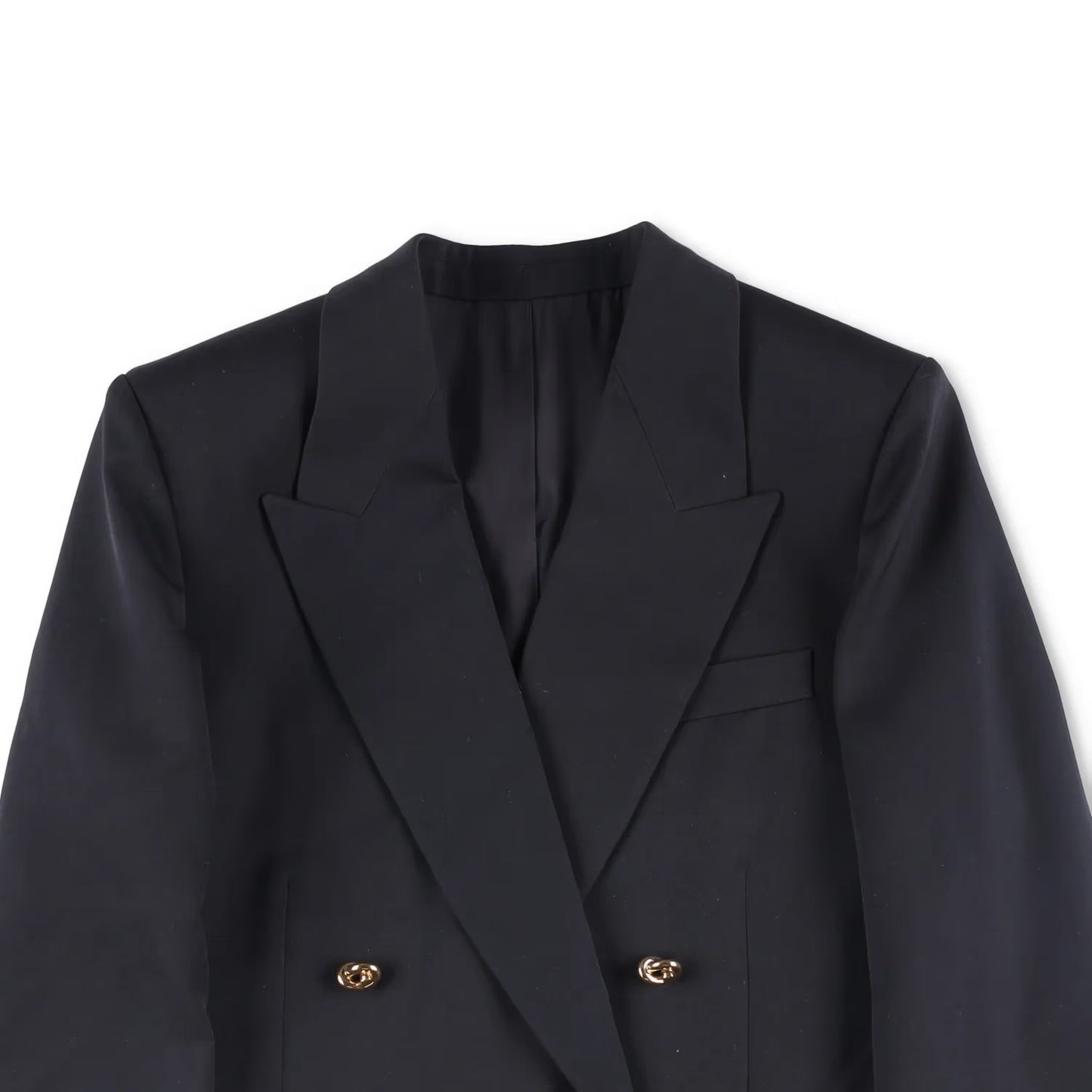 BOTTEGA VENETA Womens Blazer Jacket Long Sleeve Double Breasted Black 42 RRP2060 — View 2
